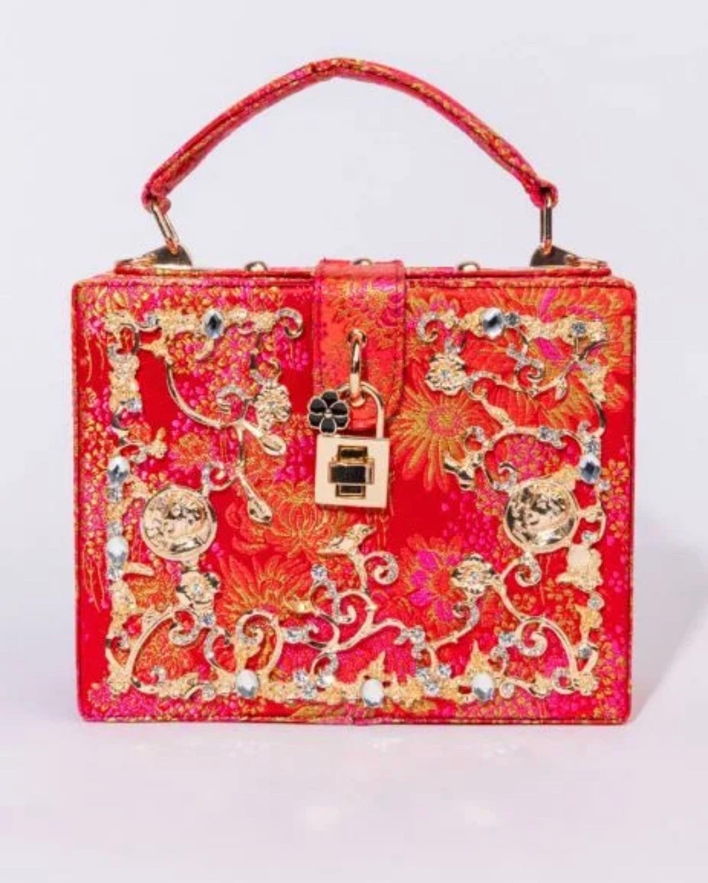 Celina - Red Box Bag