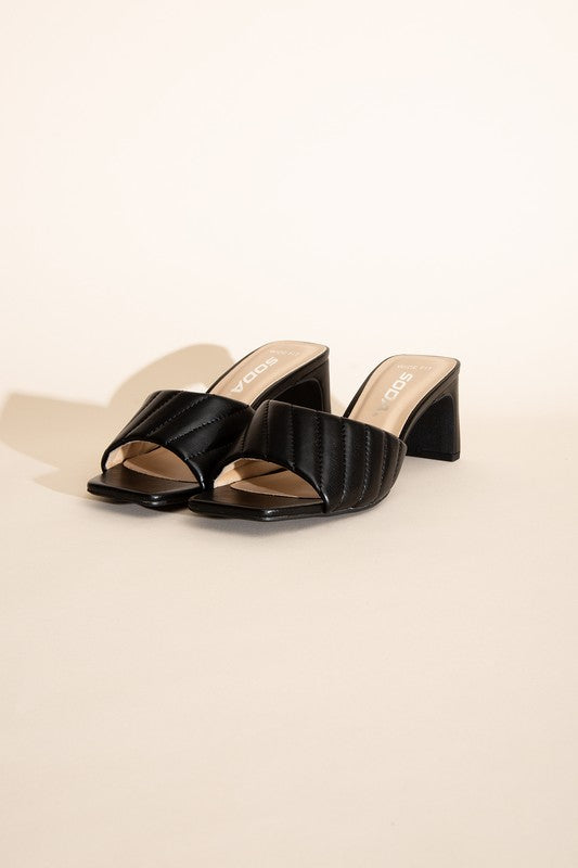 NINA - Slide Mule Heels (Wide Fit)