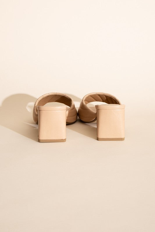 NINA - Slide Mule Heels (Wide Fit)