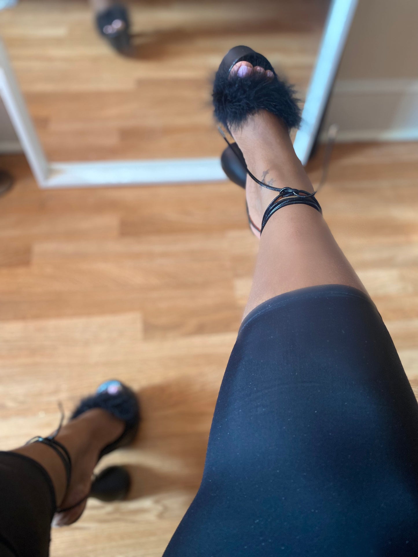 Imogen - Fur Trimmed Platform Heel